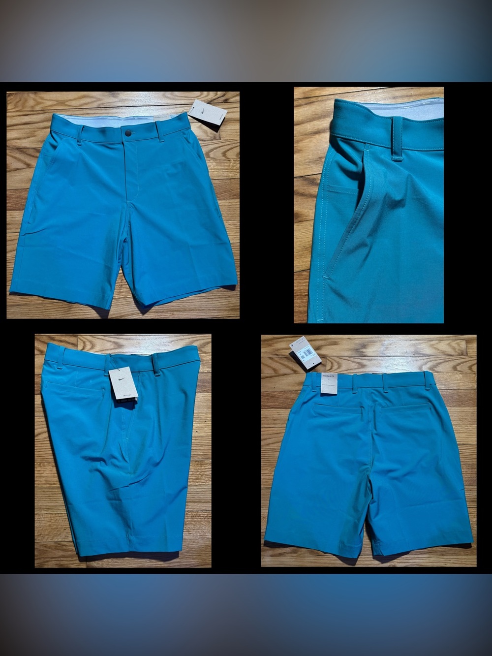 Nike Dri-Fit GOLF Shorts 7” Men’s sz M (waist 30) teal Green 4 pockets New!!
